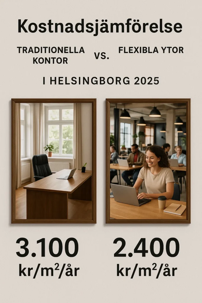 Traditionella kontor vs. flexibla ytor i Helsingborg